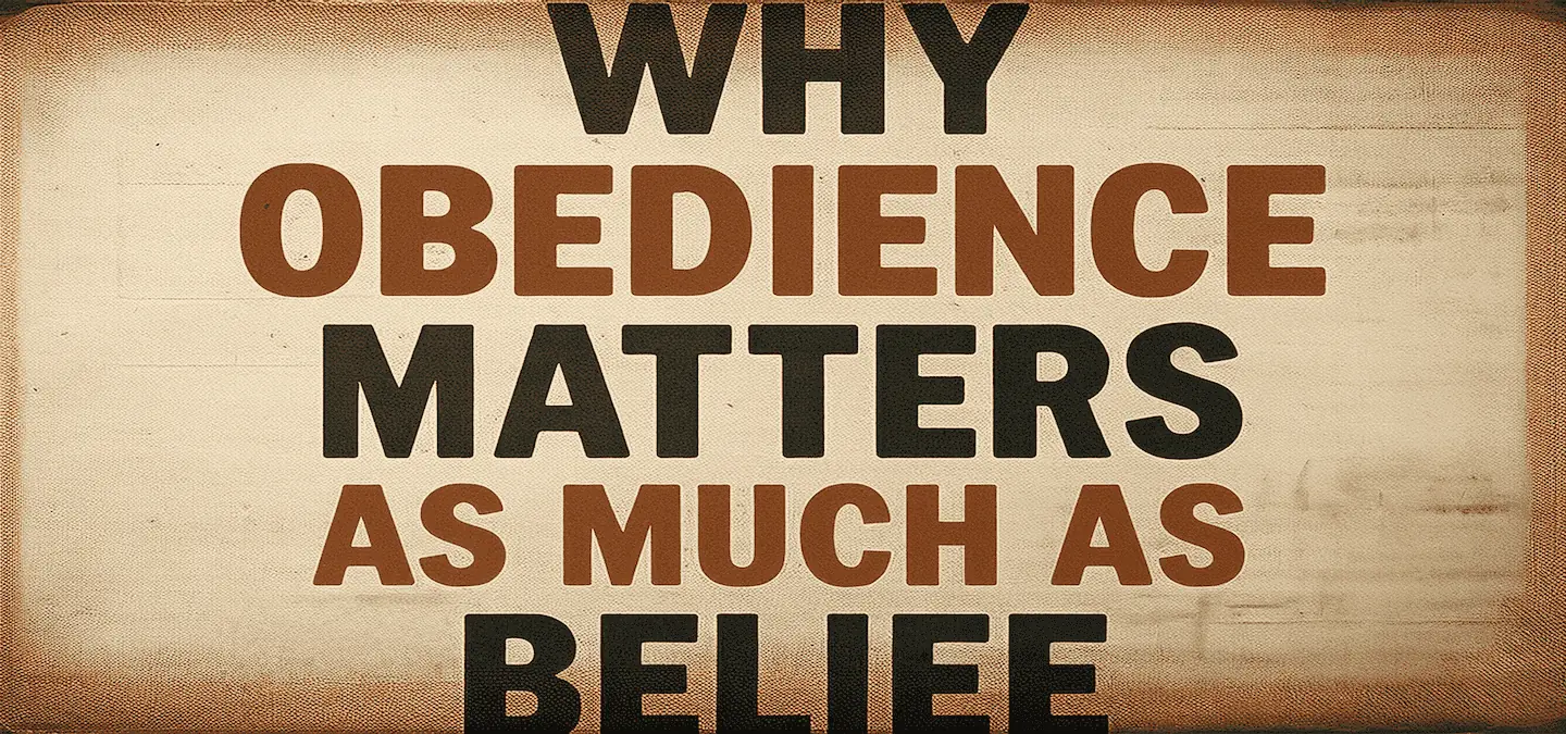 Is your faith merely intellectual assent? This biblical study examines the Greek concept of pistis (faith) as 'allegiance' and demonstrates why Scripture binds belief and obedience together. Learn why true justification always produces a transformed life in Christ.