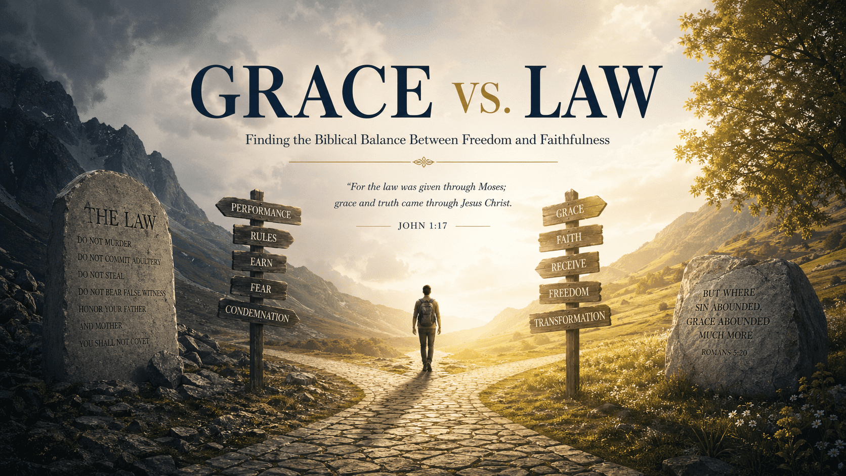 There is a mistake people make on both sides of the Christian life.One side hears so much about grace that obedience begins to feel optional. Sin becomes something to shrug at. Repentance becomes vague. Holiness becomes suspicious. God is reduced to an endlessly indulgent grandfather whose main role is to excuse whatever we were already planning to do. The other side hears so much about obedience that grace begins to disappear. Christianity becomes a project of self-management. The soul lives under constant strain. Assurance rises and falls with performance. The commands of God are still there, but now they are handled as though they were a ladder to climb rather than a life to receive and walk in.